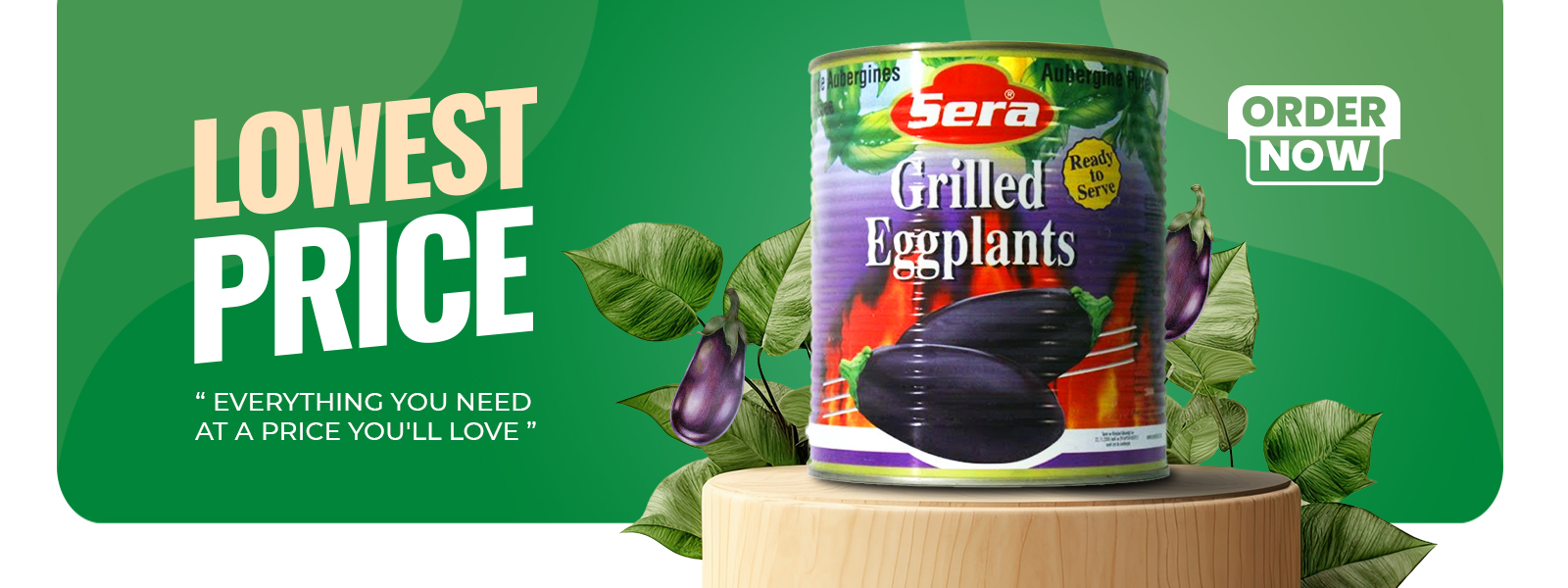Sera Grilled Eggplant 6x2.8 KG